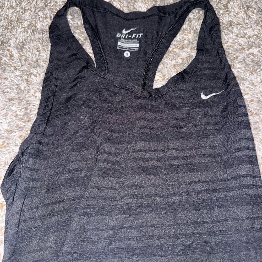 Nike Women's Charcoal Dri-FIT Tank Top